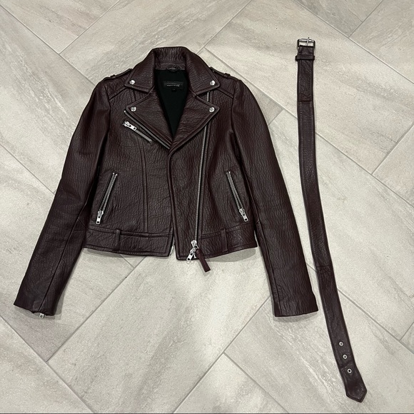 Aritzia Mackage Rumer Jacket Merlot Size XS - Picture 2 of 11
